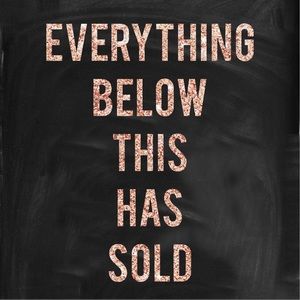 Everything below this photo has sold